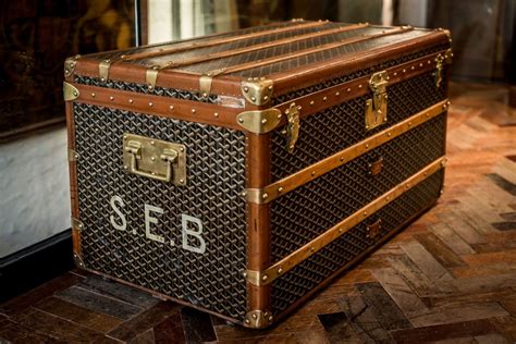 goyard steamer trunk|Vintage Goyard Steamer Trunk .